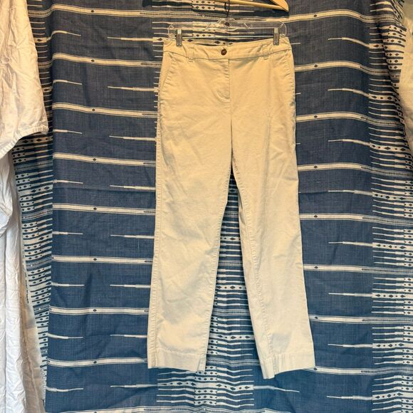Pendleton Women's Corduroy Trousers Size 4 Cream High Rise Straight Leg EUC - Picture 7 of 8